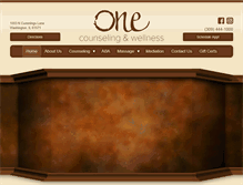 Tablet Screenshot of onecounselingandwellness.com